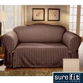 Sure Fit Satin Stripe Sofa Slipcover
