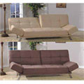 Six-position Micro-suede Sofa Bed/ Loveseat