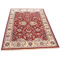 Indian Mahal Hand-knotted Rust/ Gold Rug (10' x 14')