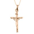 14k Yellow Gold Crucifix Necklace