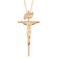 14k Two-tone Gold Crucifix Necklace