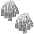Sterling Silver 1/10ct TDW Diamond Shell Earrings