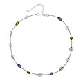 Sterling Silver Beaded Semi-precious Gem Necklace