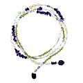 Sterling Silver Gemstone Lariat-style Necklace