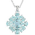 Sterling Silver Sky Blue Topaz Necklace