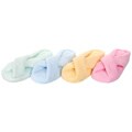 Green Tech Women's Bamboo Terry Criss-cross Slippers