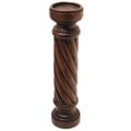 Wood Candleholder with Natural Finish