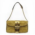 Michael Michael Kors Santorini Gold Straw Chain Clutch
