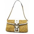 Michael Michael Kors Santorini Vanilla Straw Clutch