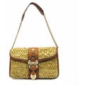 Michael Michael Kors Santorini Straw Chain Clutch