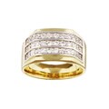 14k Two-tone Gold 3/4ct TDW Diamond Men's Ring (H-I, SI3)