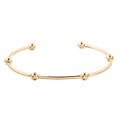 14k Yellow Gold Baby Ball Cuff Bracelet