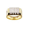 14k Two-tone Gold 3/4ct TDW Diamond Men's Ring (G-H, I1)