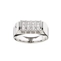 14k White Gold 1/2ct TDW Diamond Men's Ring (G-H, SI3)