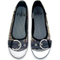 NOTW Patches Blue Ballet Flats