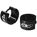 Stainless Steel Huggie Earrings with Heart Design