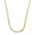 14k Gold Overlay 8-inch Herringbone Bracelet