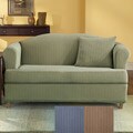 Stretch Stripe 2-piece T-cushion Sofa Slipcover