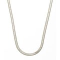 14k White Gold Overlay 18-in Herringbone Necklace