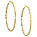 18k Gold over Silver Italian Hoop Earrings