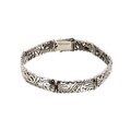 Chateau D'Argent Sterling Silver Filigree Wavy Bracelet
