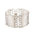 Chateau D'Argent Sterling Silver Quartz Wavy Bracelet