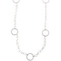 Sterling Silver Italian Designed Drop Necklace