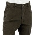 Haggar Men's Olive Flat Front Corduroy Pants