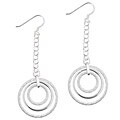 Sterling Silver Italian Designed Mod Earrings
