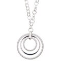 Sterling Silver Italian Designed Mod Necklace