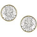 14k Gold 1ct TDW Diamond Solitaire Earrings (SI2-I1)