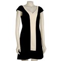 Democracy Women's Black/ Ivory Colorblock Dress
