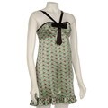 Betsey Johnson Charmeuse Butterfly Halter Dress