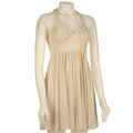 Betsey Johnson Metallic Jersey Halter Dress