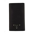 Prada Tessuto Black Nylon Logo Key Case