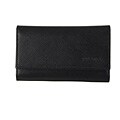 Prada Saffiano Black Leather Logo Key Case