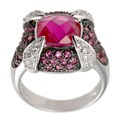 Charles Winston Shades of Pink Cubic Zirconia Ring