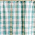 Tahiti Plaid Cotton Shower Curtain