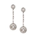 14k Gold 2 7/8ct TDW Diamond Dangle Earrings (G-H, SI1)