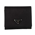 Prada Tessuto Black Nylon Tri-fold Wallet