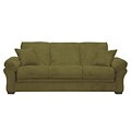 Reid Futon Dark Moss Microfiber Futon Sofa Bed