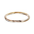 Platifina and 18k Gold Tri-color Bangle