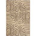 Machine-made Brown Soleil Rug (6'6 x 9'2)