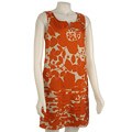 Taylor Women's Laser Cut Floral Print Dress