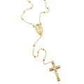 10k Yellow Gold 30-inch Rosary Necklace