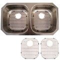A.H. Undermount Twin Basin Kitchen Sink Kit