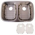A.H. Undermount Twin Basin Kitchen Sink Kit