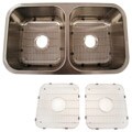 A.H. Undermount Twin Basin Kitchen Sink Kit