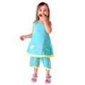 Picture Me Toddler Girl's 2-piece Turquoise Capri Set