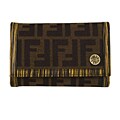 Fendi Women's Tobacco Zucca Yellow Streak Wallet
